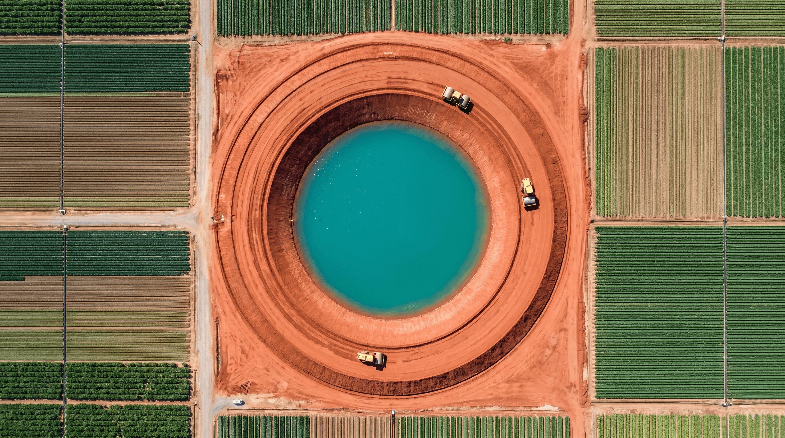 Máquina agrícola parada no campo